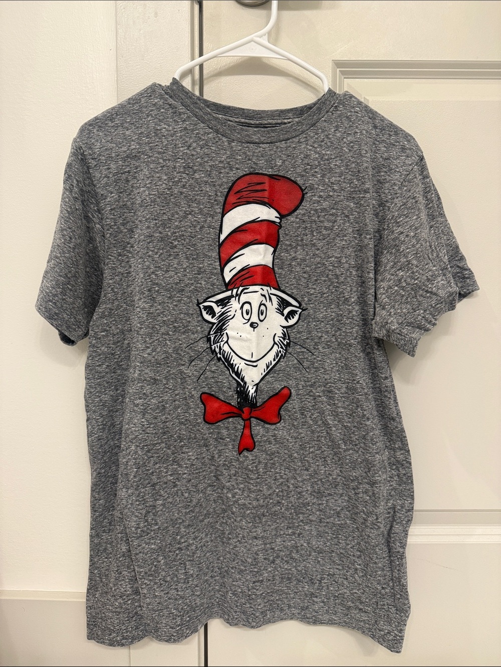 Dr. Seuss Cat in the Hat Kids' Gray Graphic Tee